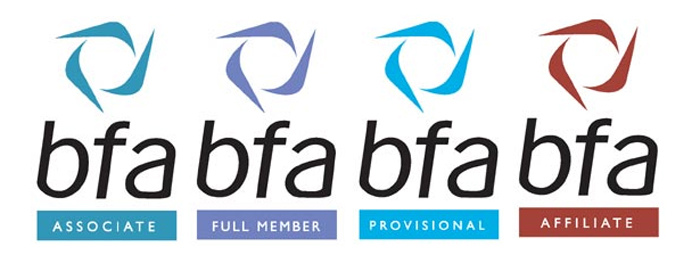 The BFA - different accreditation logos Bfa